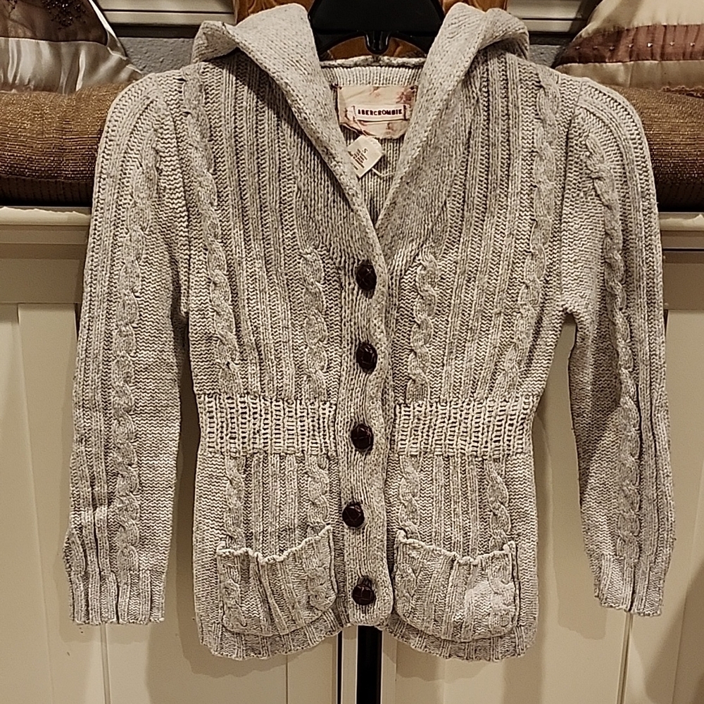 Gray Cable Knit Cardigan ALT Rory Gilmore in Gilmore Girls
